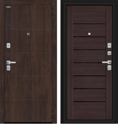 Дверь Браво Прайм/BChrome Almon/Wenge Melinga
